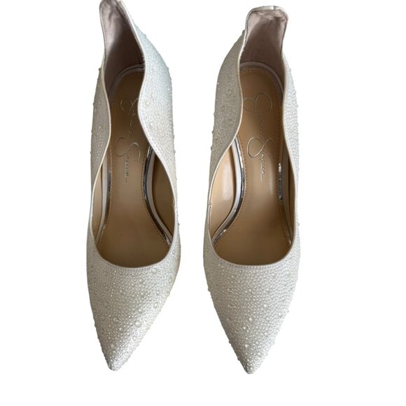 Jessica Simpson Women's Bridal Bride Wedding Heels Shoes Stiletto Size 10 - Picture 14 of 16